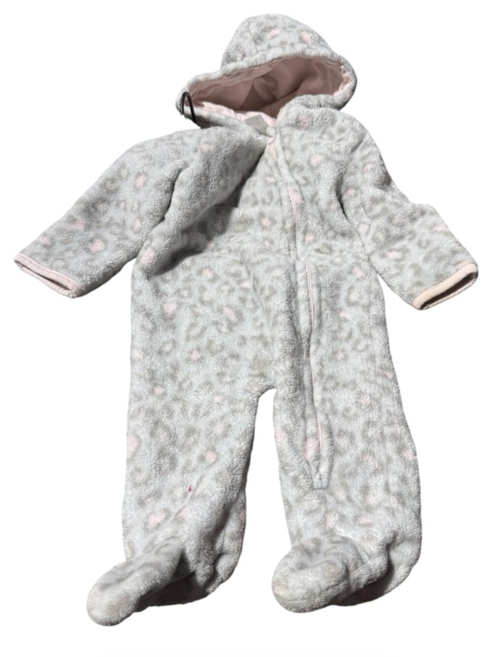Little Beginnings 3-6mo Leopard Fleece Onesie